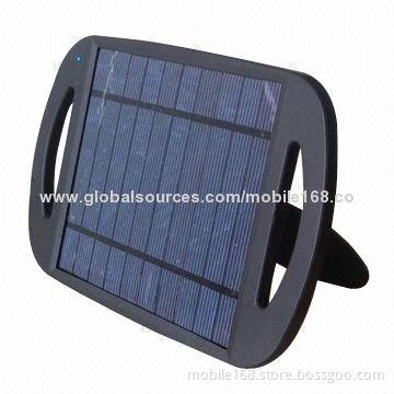 Black 2.5W Universal Sun Power Solar Panel/Solar Charger Pad with Holder for Mobile Phone/MP3
